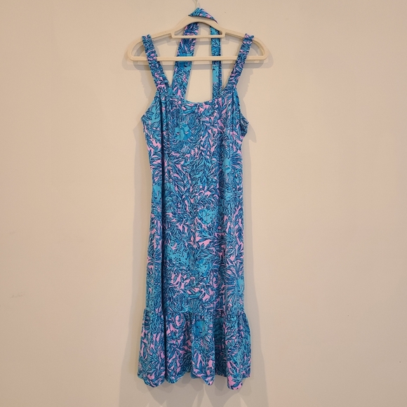Lilly Pulitzer You Grow Girl Collins Mid Knee Length Cotton Dress - Picture 5 of 9